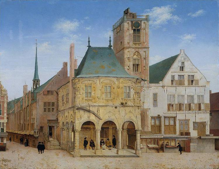 Pieter Jansz Saenredam The old town hall of Amsterdam. oil painting image